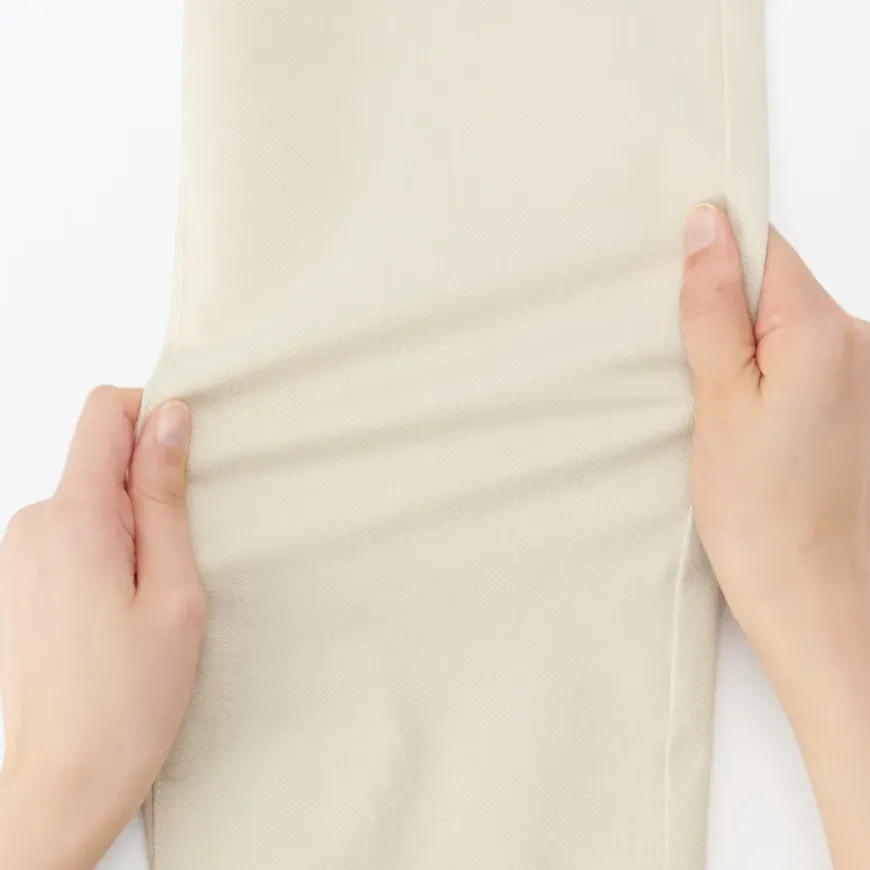Women's 4-Way Stretch Chino Slim Tapered Pants (L 32inch / 80cm)